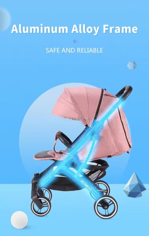 Premium One-Hand Fold Baby Stroller