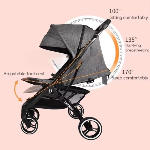 Compact & Practical One-Hand Fold Baby Stroller