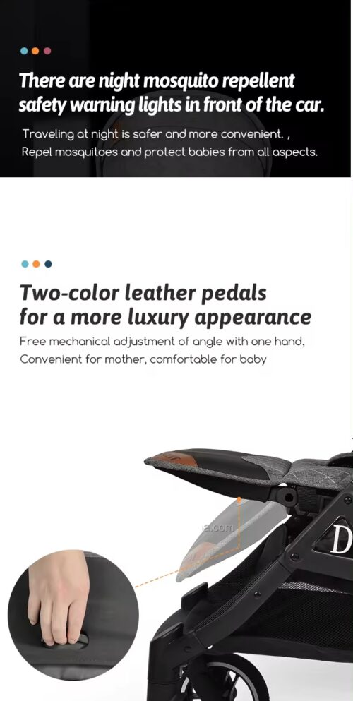 Compact & Practical One-Hand Fold Baby Stroller