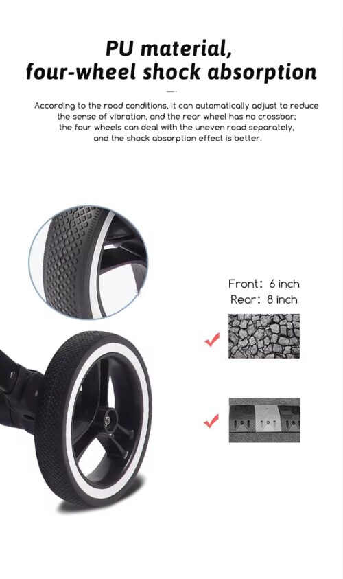 Compact & Practical One-Hand Fold Baby Stroller