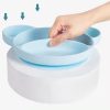 Adorable Bear-Shaped Silicone Baby Plate - Food-Grade and Kid-Friendly Design