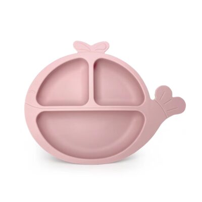 Child-Safe Silicone Divided Suction Plate - Food Grade and Practical