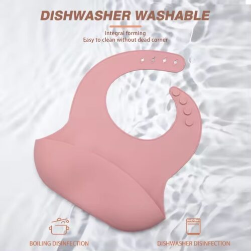 Essential 3-Piece Baby Feeding Set of Silicone Bowl, Bib, & Spoon - Non-Toxic and Practical