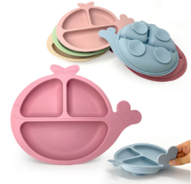 Child-Safe Silicone Divided Suction Plate - Food Grade and Practical