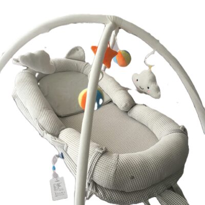 Cozy and Secure Baby Nest Bed - Soft and Adjustable for a Perfect Sleep - White