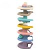 Interactive Rolling Ball Tower with Assembly Track for Babies