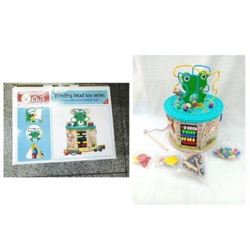 Fun & Educational Wooden Activity Box for Infants