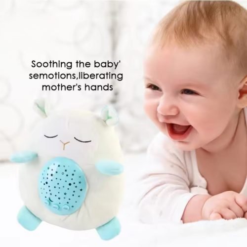 لعبة نوم مريحة للحيوانات القطيفة مع موسيقى وعروض ضوئية