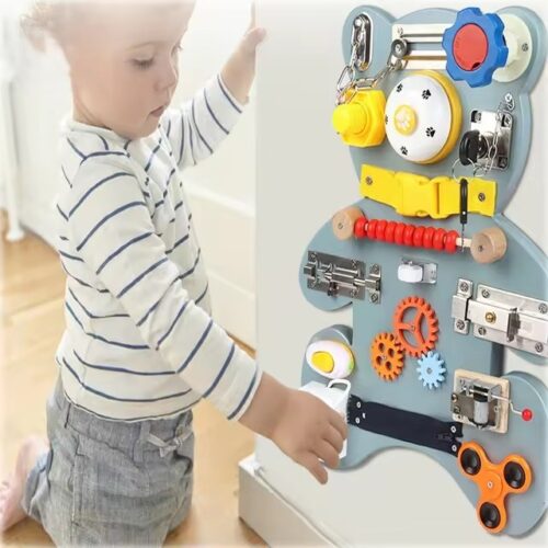 Early Childhood Montessori Busy Board: Fun and Educational Wall Toy