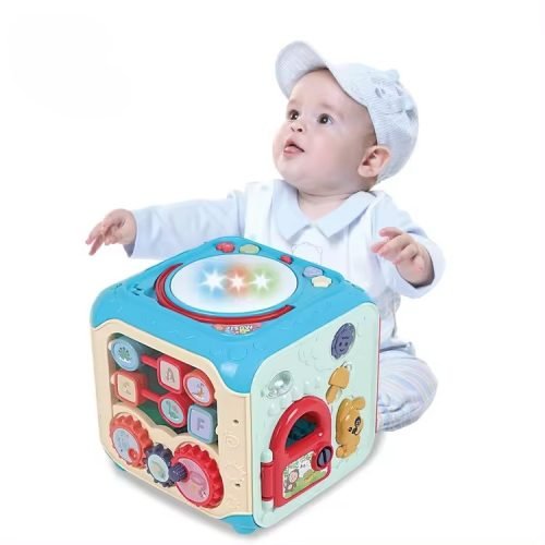 Educational Baby Activity Cube with Multiple Learning Features