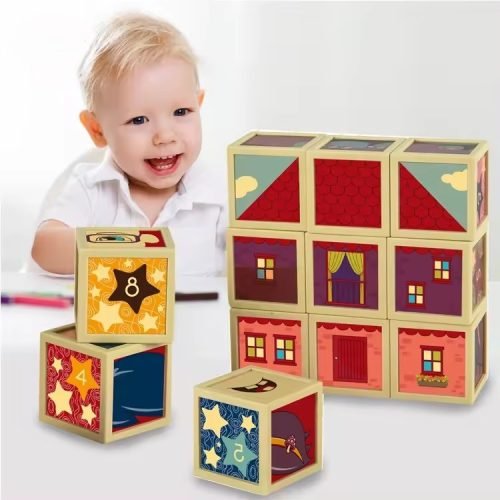 12-Piece 3D Educational Block Set: Boost Intelligence and Imagination