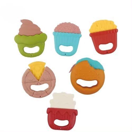 6-Piece Teething Relief Set for Babies: Variety of Textures and Colors