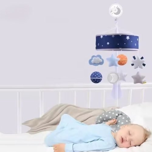 Cot toy with Planet Concept - Crib Bed Toy - Music Box