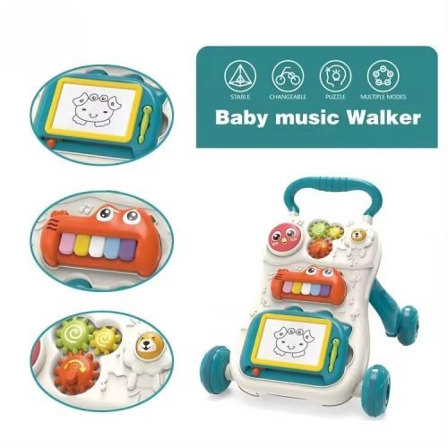 Adaptive Sit-to-Stand Learning Walker Educational and Fun for Growing Toddlers