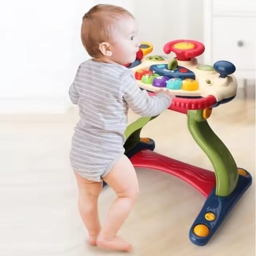 3-in-1 Foldable Walker with Music - Transformable and Convenient for Toddlers