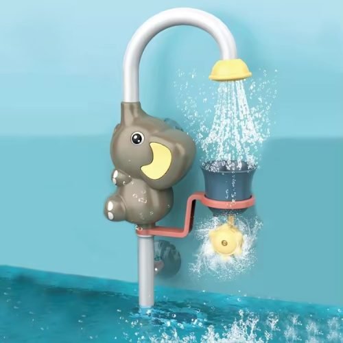 Joyful Elephant Bath Toy with Sprinkler - Delightful Water Play for Children
