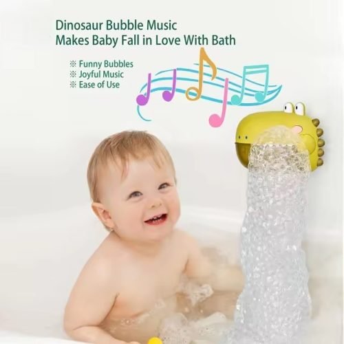 Musical Dinosaur Bubble Machine - Delightful Bubbles and Tunes for Shower Time