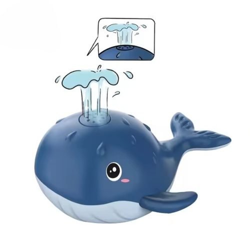 Whale Light-Up Sprinkler Bath Toy - LED Lights & Automatic Water Fun