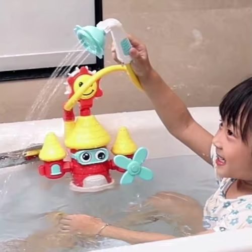 Eco-Friendly Electric Castle Bath Sprinkler - Fun and Sustainable Water Play