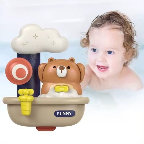 Bubble-Making Bath Toy with Suction Cup - Easy and Entertaining Water Fun