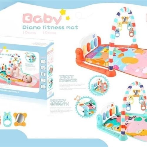 Musical Piano Playmat with Hanging Toys - Engage and Entertain Your Baby