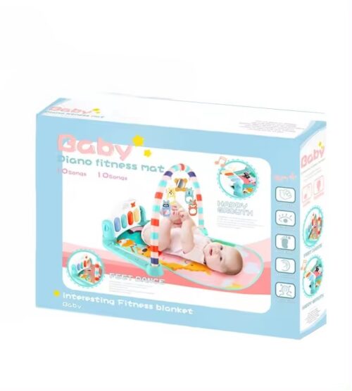 Musical Piano Playmat with Hanging Toys - Engage and Entertain Your Baby