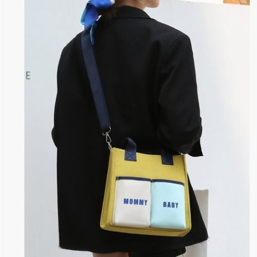 حقيبة الأم ذات السعة الكبيرة موديل حقيبة حفاضات متعدد الوظائف