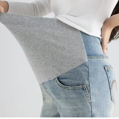 Relaxed Fit Maternity Wide Leg Jeans
