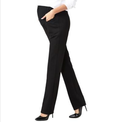 Maternity Work Trousers with Adjustable Fit