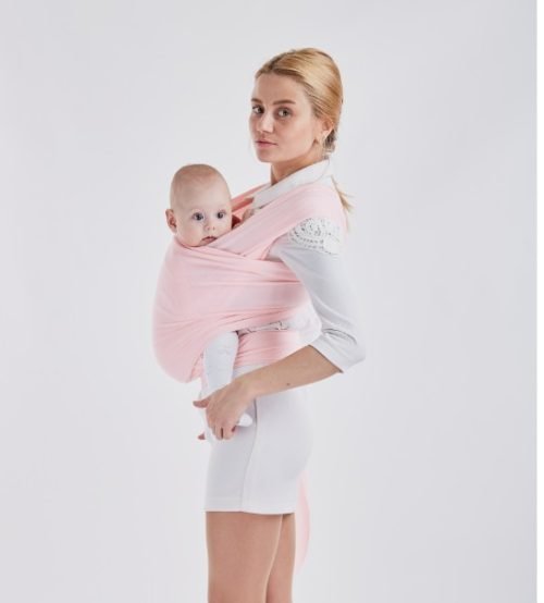 Natural organic cotton baby sling carrier wrap