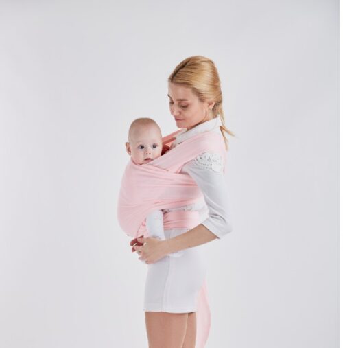Natural organic cotton baby sling carrier wrap