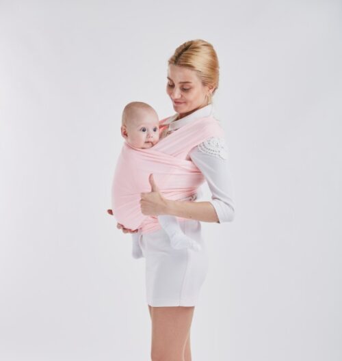 Natural organic cotton baby sling carrier wrap