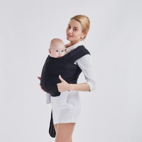 Natural organic cotton baby sling carrier wrap