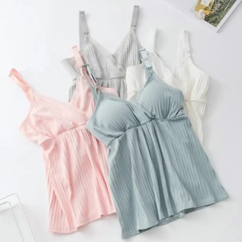 Breastfeeding Maternity Singlet with Stretch Comfort