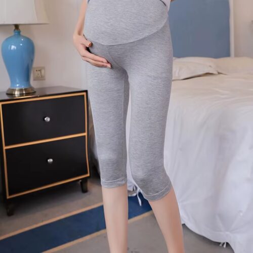 Mum Fit High-Waist Leggings - L, Grey