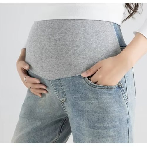 Relaxed Fit Maternity Wide Leg Jeans