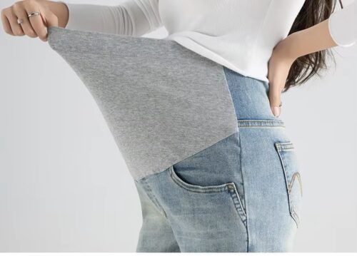 Relaxed Fit Maternity Wide Leg Jeans