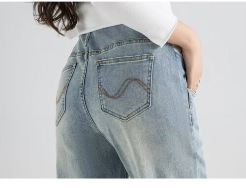 Relaxed Fit Maternity Wide Leg Jeans
