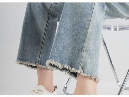 Relaxed Fit Maternity Wide Leg Jeans