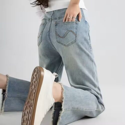Relaxed Fit Maternity Wide Leg Jeans
