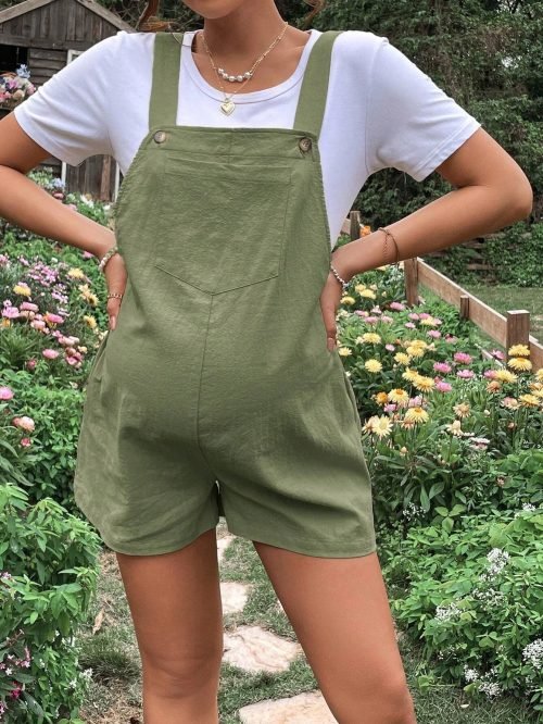 Pregnancy Casual Comfort Overalls