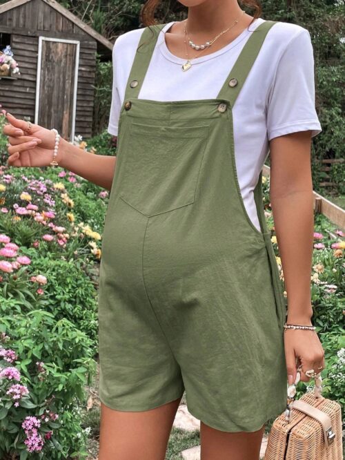 Pregnancy Casual Comfort Overalls