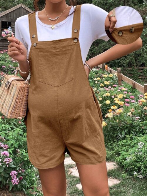 Pregnancy Casual Comfort Overalls
