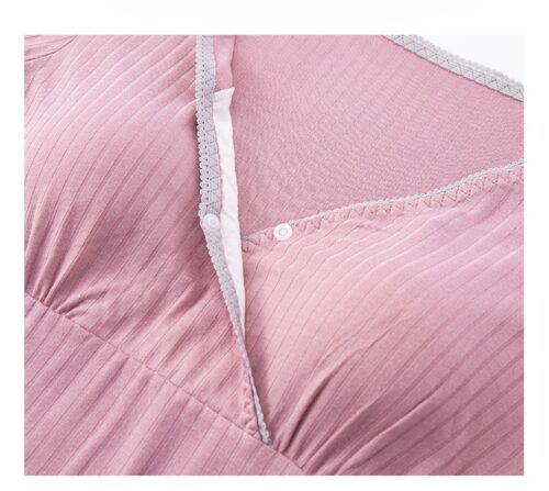 Nursing Comfort Maternity Night Gown