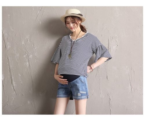 Stylish Maternity Denim Shorts