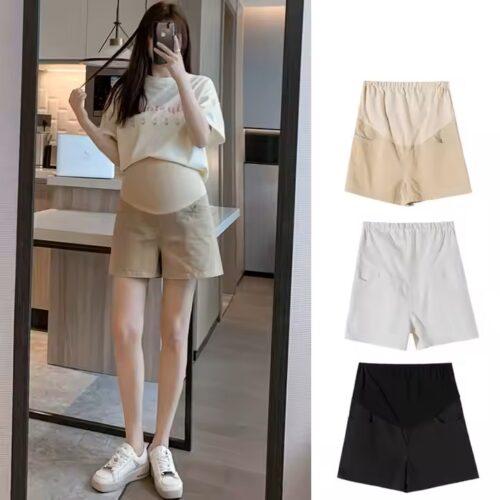 Trendy Maternity Denim Shorts
