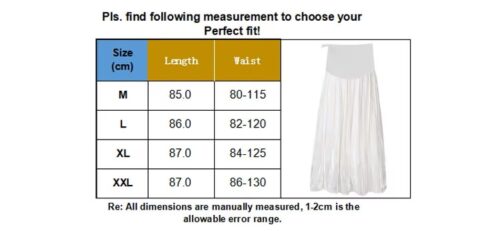 Elegant Pleated A-Line Maternity Skirt for All-Day Comfort