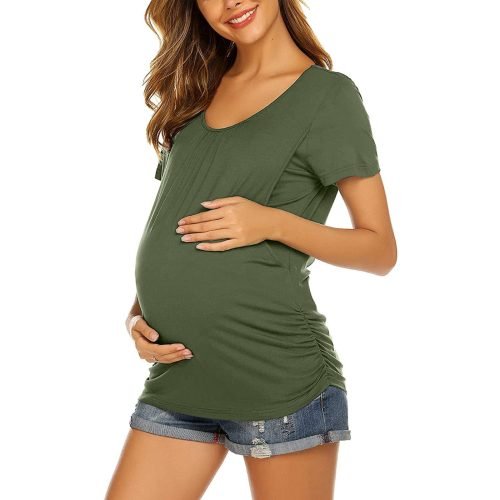 Modern Casual T-Shirt for Convenient Breastfeeding
