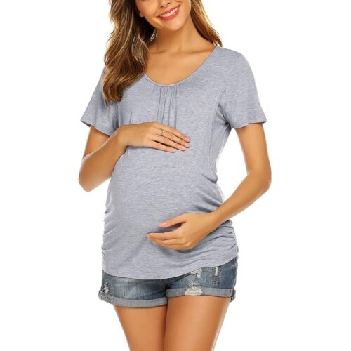 Modern Casual T-Shirt for Convenient Breastfeeding