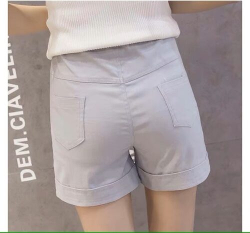 Adjustable Waistband Maternity Shorts